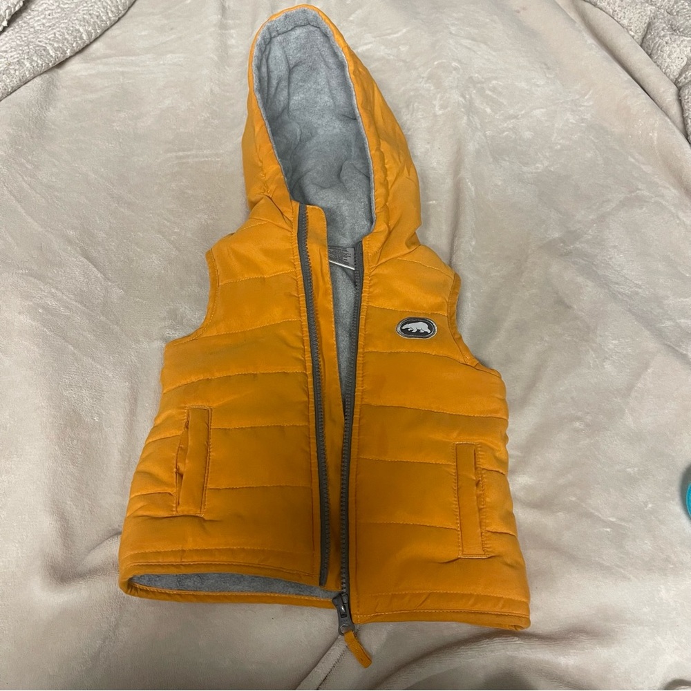 Winter hooded sleeveless hoodie vest size 18 months